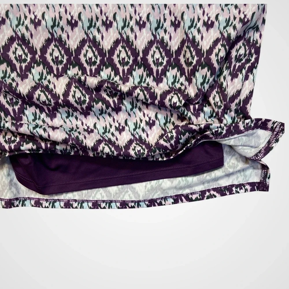 Tranquility by Colorado Clothing Womens XXL Purple Ikat Diamond Active Skort NWT